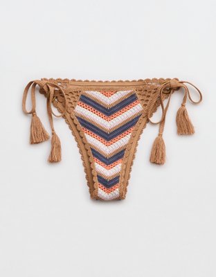 Низ бикини Tie, вязка крючком — Aerie — фото 7