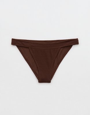 Aerie Crinkle Banded Cheeky Bikini Bottom