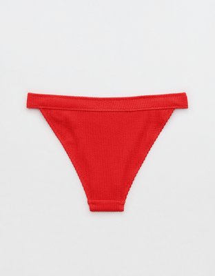 Aerie Crinkle Banded Cheeky Bikini Bottom