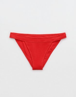 Aerie Crinkle Banded Cheeky Bikini Bottom