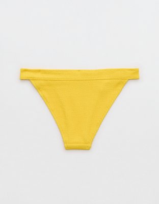 Aerie Crinkle Banded Cheeky Bikini Bottom