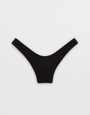 Aerie Crinkle Thong Bikini Bottom
