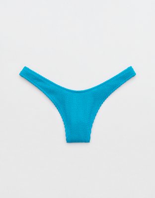 Aerie Crinkle Thong Bikini Bottom