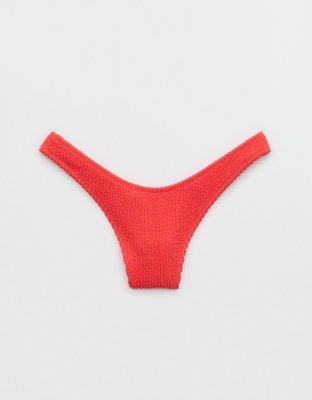 Aerie Crinkle Thong Bikini Bottom