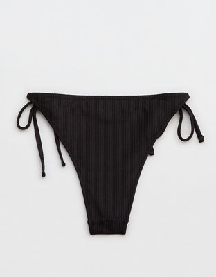 Aerie Shine Rib Cheekiest Tie Bikini Bottom