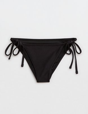 Aerie Shine Rib Cheekiest Tie Bikini Bottom