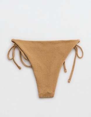 Aerie Sparkle Cheekiest Tie Bikini Bottom