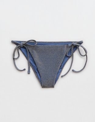 Aerie Sparkle Cheekiest Tie Bikini Bottom