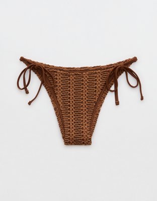 Aerie The Sunbun Cloudweave Crochet Bikini Bottom