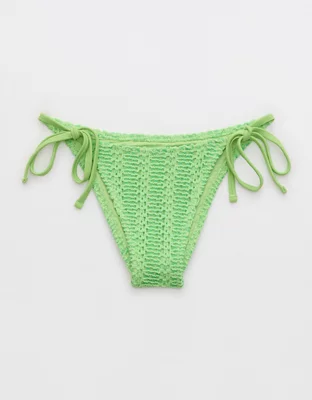 Aerie The Sunbun Cloudweave Crochet Bikini Bottom