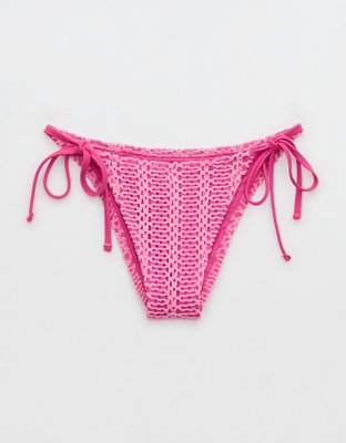 Aerie The Sunbun Cloudweave Crochet Bikini Bottom