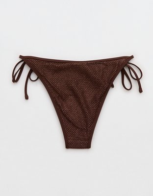 Aerie The Sunbun Metallic Bikini Bottom
