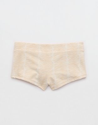 Aerie Bottom de Bikini Estilo Boyshort de Jacquard