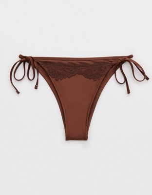 Aerie The Sunbun Shine Lace Bikini Bottom