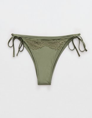 Aerie The Sunbun Shine Lace Bikini Bottom