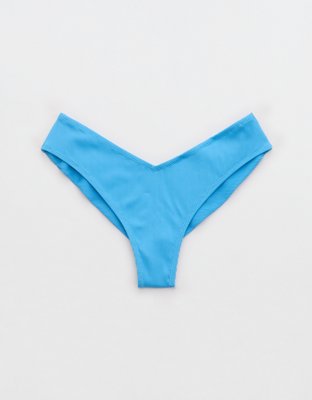 Aerie Ribbed High Leg Bikini Bottom