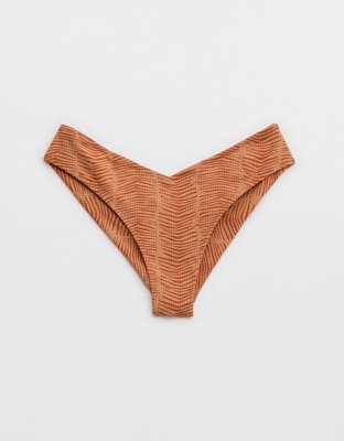 Aerie Jacquard High Leg Bikini Bottom