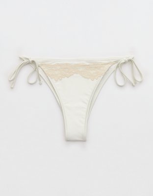 Aerie The Sunbun Shine Lace Bikini Bottom