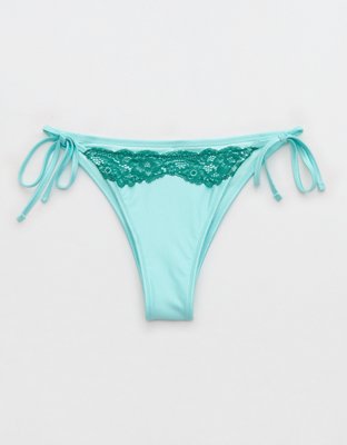 Aerie The Sunbun Shine Lace Bikini Bottom