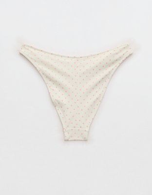 Aerie Mesh Mid Rise Cheeky Bikini Bottom