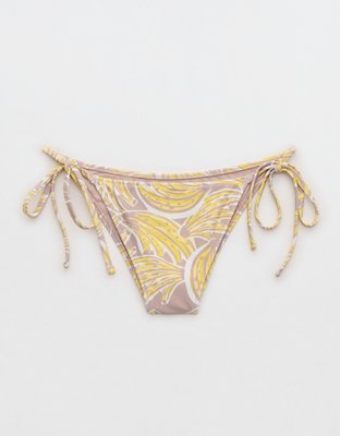 Низ бикини Cheekiest, на завязках — Aerie, цвет: Галечный — фото 3
