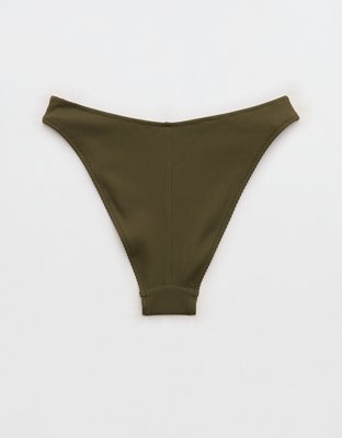 Aerie Mid Rise Cheeky Bikini Bottom