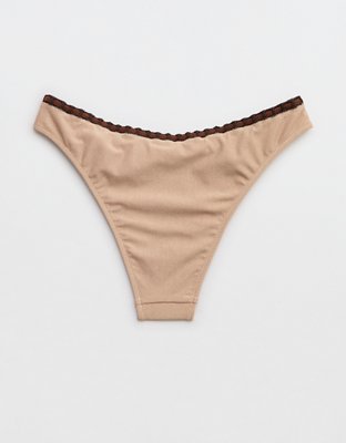 Aerie Crochet Mid Rise Cheeky Bikini Bottom