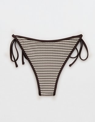 Aerie Ribbed Cheekiest Side Tie Bikini Bottom