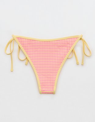 Aerie Ribbed Cheekiest Side Tie Bikini Bottom