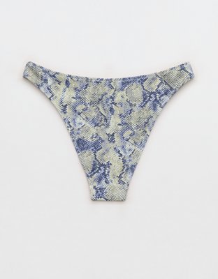 Aerie Pique Mid Rise Cheeky Bikini Bottom