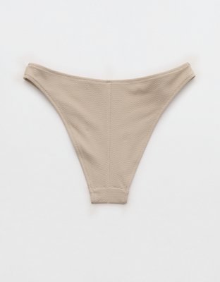 Aerie Pique Mid Rise Cheeky Bikini Bottom