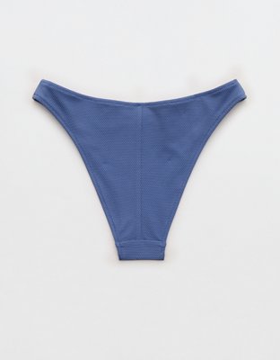 Aerie Pique Mid Rise Cheeky Bikini Bottom