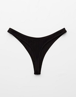 Aerie Ribbed Thong Bikini Bottom