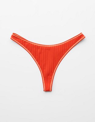 Aerie Ribbed Thong Bikini Bottom