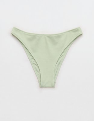 Aerie Pique Mid Rise Cheeky Bikini Bottom