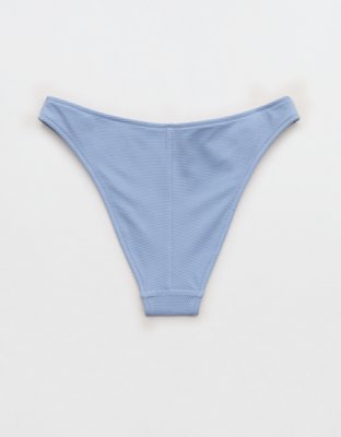 Aerie Pique Mid Rise Cheeky Bikini Bottom