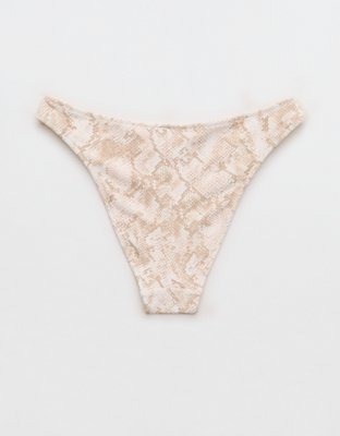 Aerie Pique Mid Rise Cheeky Bikini Bottom