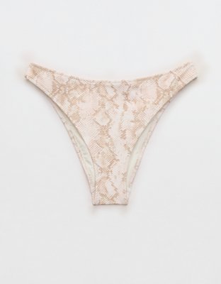 Aerie Pique Mid Rise Cheeky Bikini Bottom