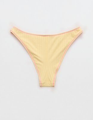 Aerie Ribbed Mid Rise Cheeky Bikini Bottom