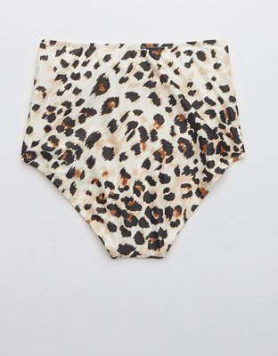 Aerie Leopard High Waisted Bikini Bottom
