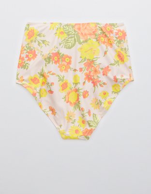 Низ бикини Printed Ruched, высокая посадка — Aerie — фото 4