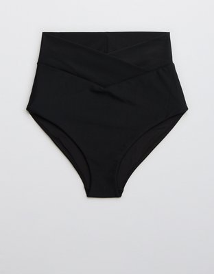 Aerie Crossover High Waisted Bikini Bottom
