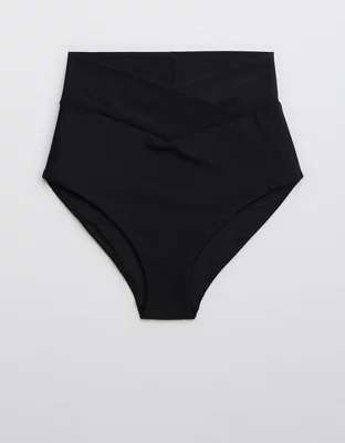 Aerie Crossover High Waisted Bikini Bottom