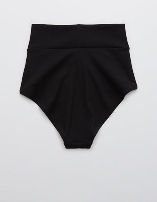 Aerie Ribbed Crossover High Waisted Bikini Bottom