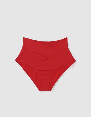 Aerie Cotton Crossover High Waisted Mom Underwear