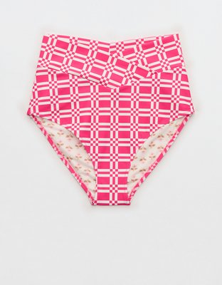 Aerie High Rise Full Coverage Crossover Bikini Bottom