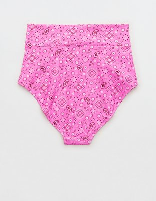 Aerie Crossover Bottom de bikini high waisted