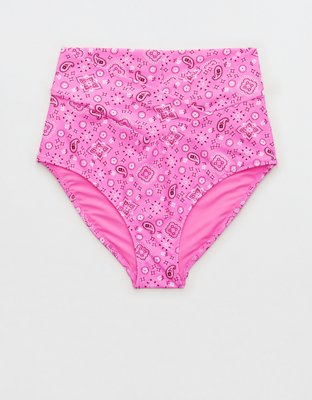 Aerie Crossover Bottom de bikini high waisted