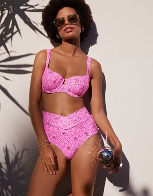 Aerie Crossover High Waisted Bikini Bottom