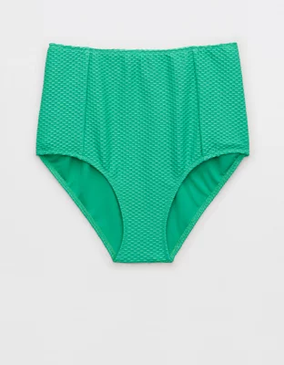 Aerie Jacquard High Waisted Bikini Bottom